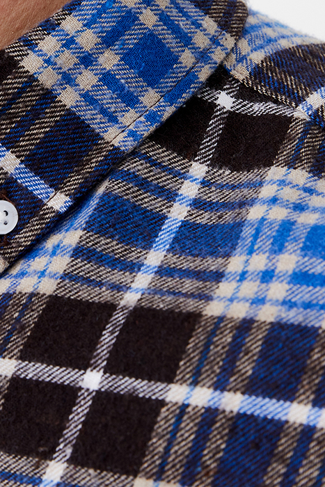 FLANNEL REGULAR FIT SHIRT ZERM BLUE 4
