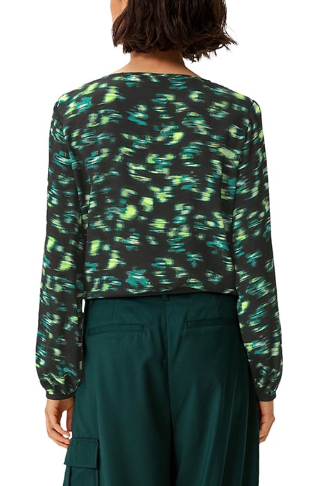 COMMA BLOUSES GREY/BLACK 2