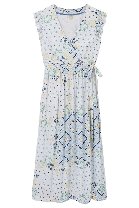 AVA WRAP MINI DRESS WHITE 1