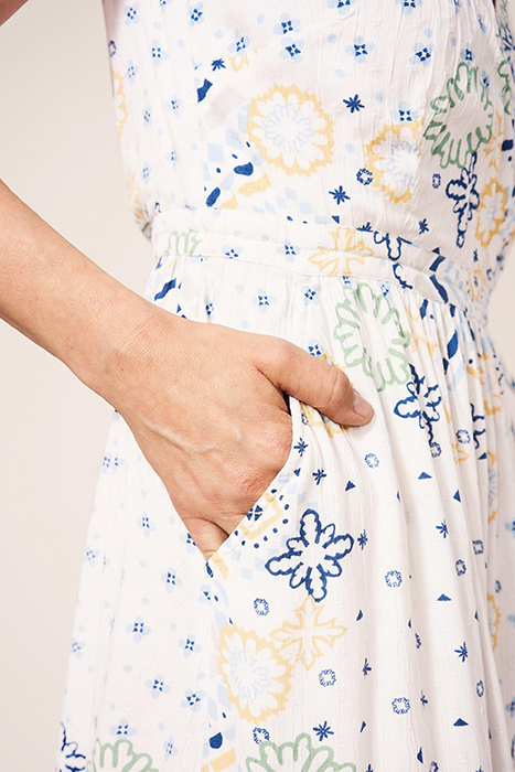 AVA WRAP MINI DRESS WHITE 3