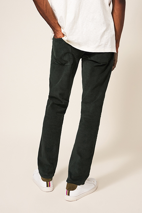 CROSBY CORD TROUSER DARK GREEN 2