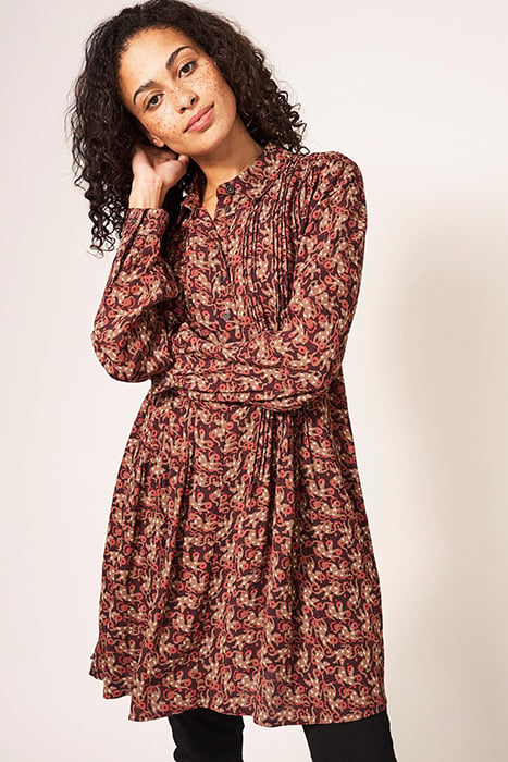 GEORGIE TUNIC PLUM MULTI 1
