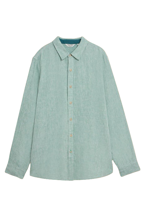White Stuff Pembroke  Linen Shirt Mint Green Größe: XS | Casual hemden Outlet | Herren | Weiß