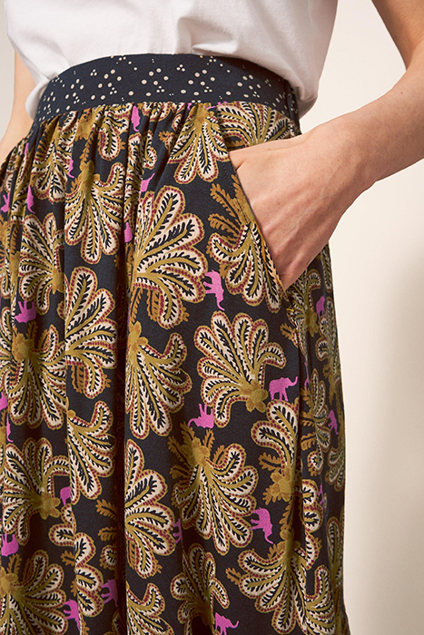 MIA JERSEY MIDI SKIRT BLACK 3