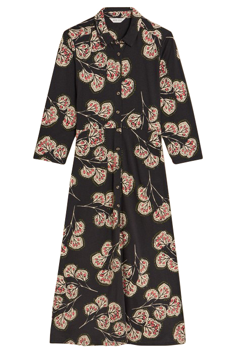 RUA JERSEY SHIRT DRESS GREY PRINT 2