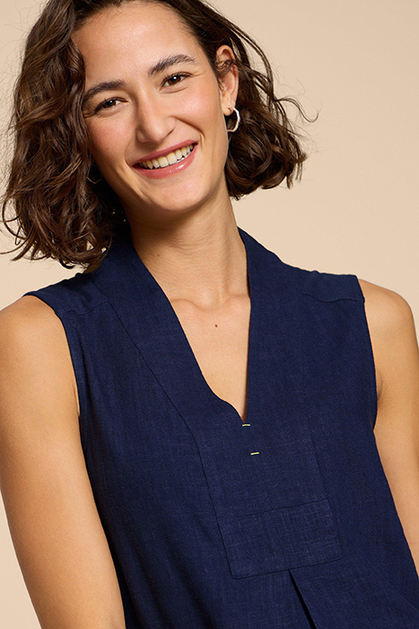 CELIA JERSEY MIX SHIRT FRENCH NAVY 4