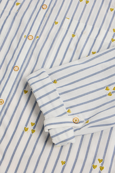 SOPHIE HEART EMBROIDERED SHIRT IVORY MULTI 4