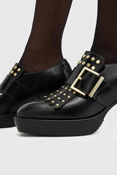 ZIA STUD LOAFER BLACK SHINE 6