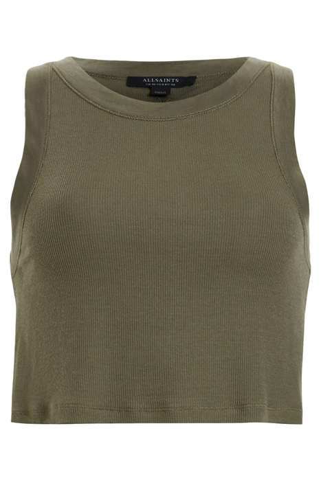 RINA CROPPED TANK TARMAC GREEN 4