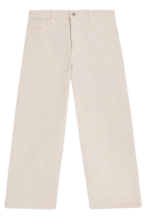 TIA WIDE LEG CROP JEAN NATURAL WHITE 2