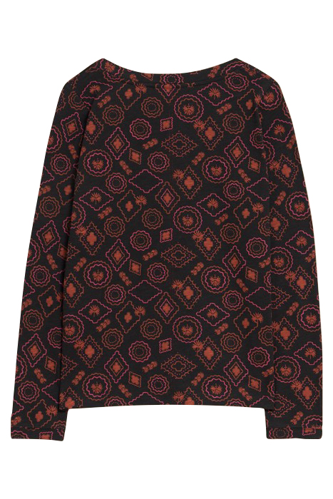 NELLY TEE BLACK PRINTED 2