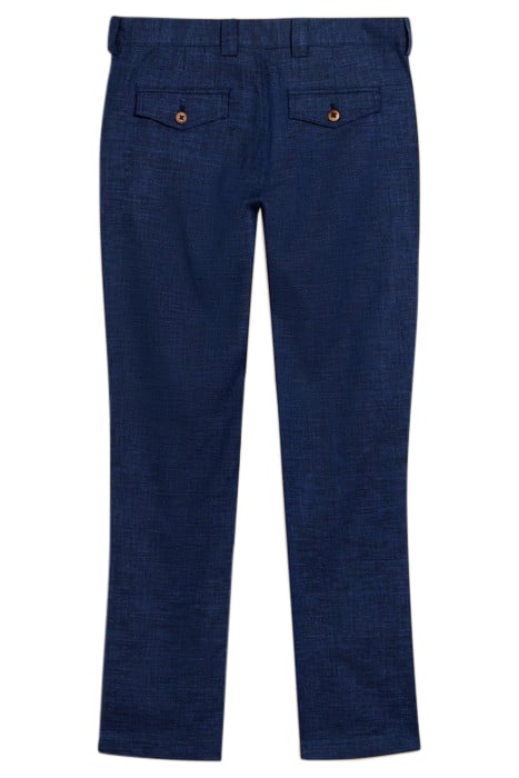 LINEN BLEND TROUSER DARK NAVY 2