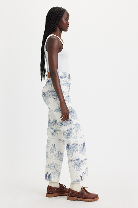 RIBCAGE STRAIGHT JEANS PANT WHITE 4