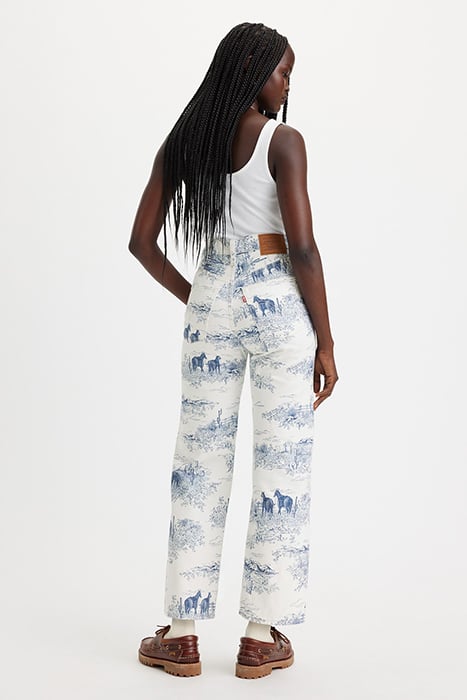 RIBCAGE STRAIGHT JEANS PANT WHITE 2