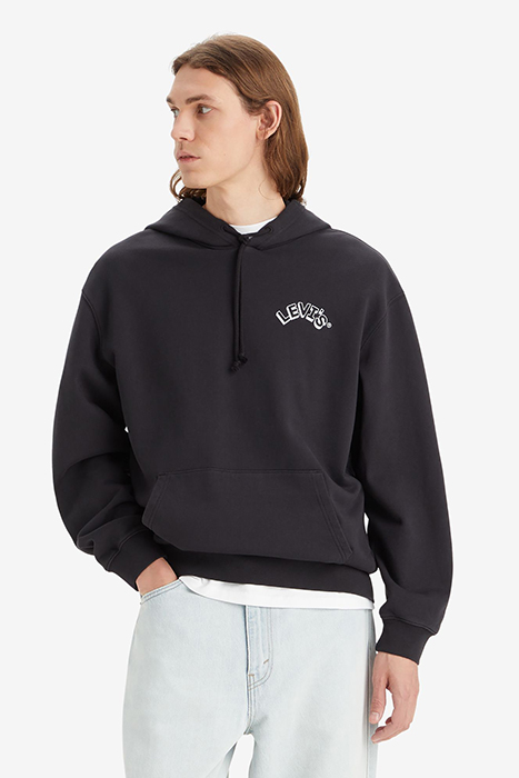 RELAXED JEANS HOODIE BLACK 4