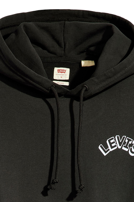 RELAXED JEANS HOODIE BLACK 6