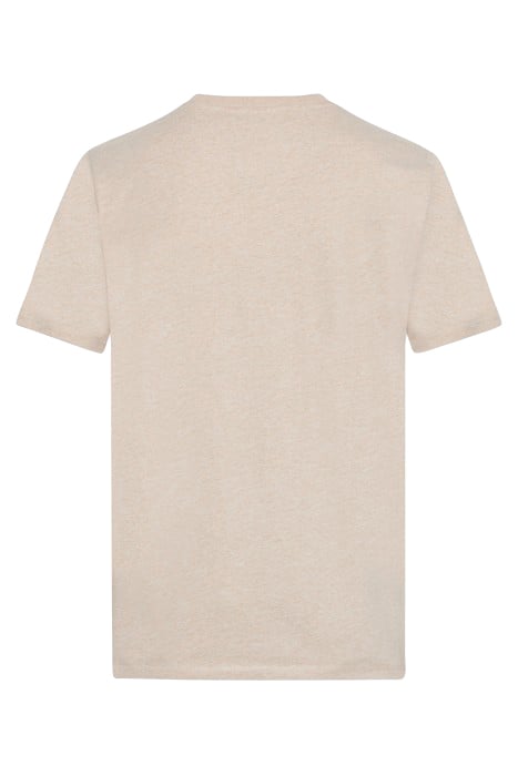 LIAMSI FRONT PRINT TEE+ SAVANNA SAND MELANGE 5