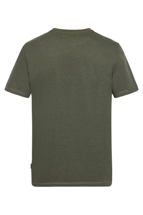 LIAMSI FRONT PRINT TEE+ FULL GREEN MELANGE 5