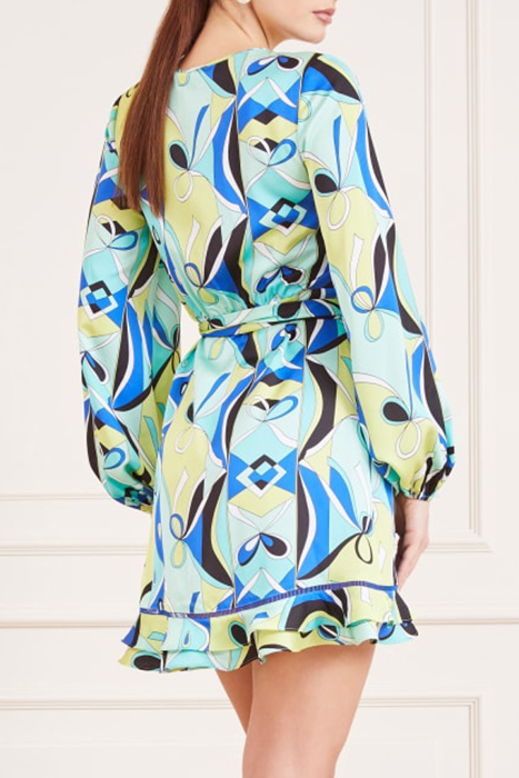 BETTY BLUE WRAP DRES GREEN SLIPKNOT 2