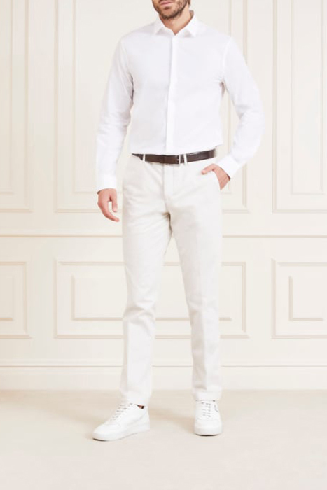 BENNY NEW COLLAR PAU PURE CASUAL SHIRT WHITE 3