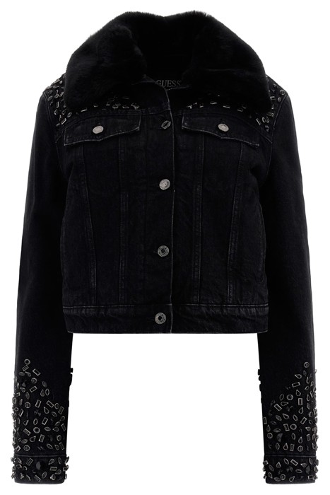 DORIA SHEARLING JACKET CRATERS STONES 4
