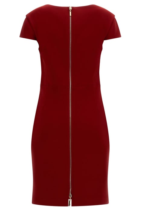 POLLY PENCIL DRESS LACQUER RED 4