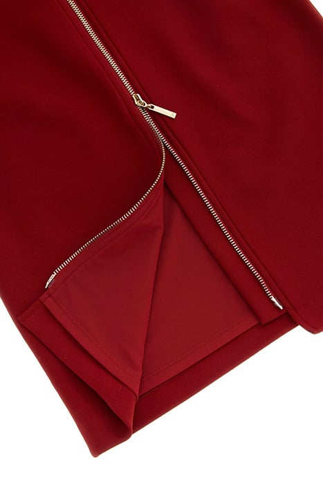 POLLY PENCIL DRESS LACQUER RED 10