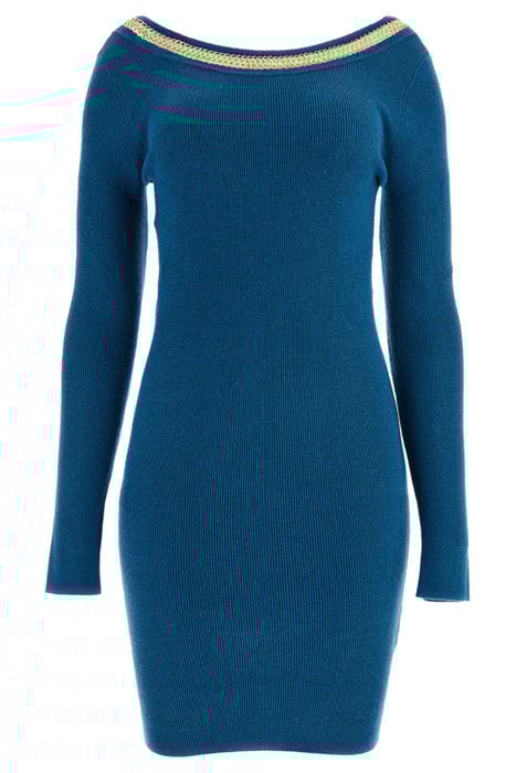 JULIA CHAIN DRESS BLUE OPAL 3