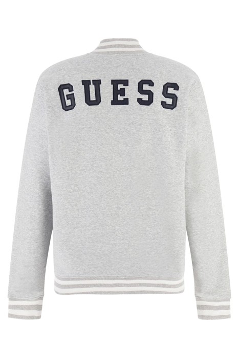 FULL ZIP GUESS TRUCK SWEATSHIRT LIGHT STONE HEATHER 2