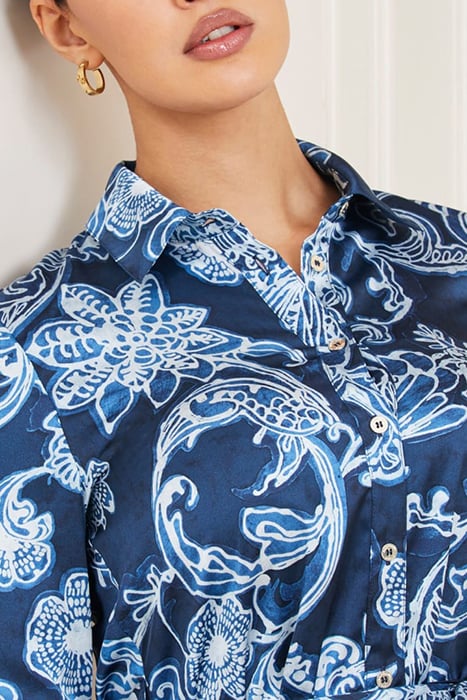 MARCIANO BY GUESS MAURA DRESS FLORAL INK PRINT 5