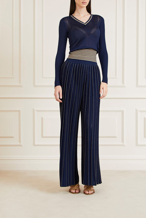 NYX SWEATER PLISSE P SECRET BLUE 3