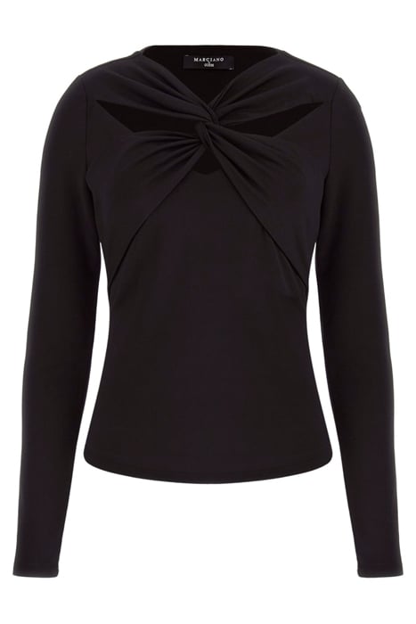 CHRISTY KNIT TOP JET LONG-SLEEVED BLACK 4