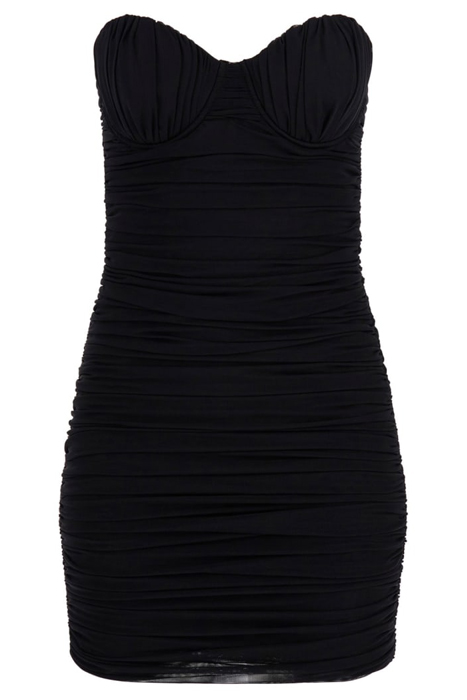 ALANNAH MESH DRESS JET BLACK 5