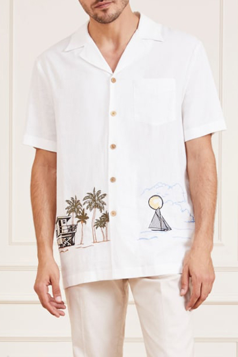 BILLY BOWLING SHIRT SALT CASUAL WHITE 1