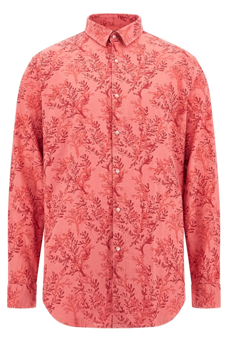 JOE COLLAR NOTCHE SPICED SALMON CASUAL SHIRT CORAL 4