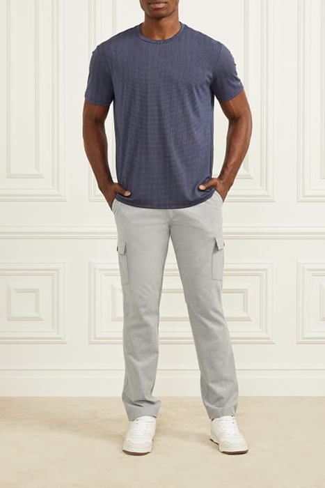 MARCIANO BY GUESS LOGO -SHIRT BLUE NAVY STICK BASIC PRINT 3