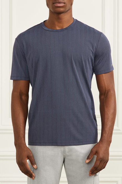 MARCIANO BY GUESS LOGO -SHIRT BLUE NAVY STICK BASIC PRINT 1