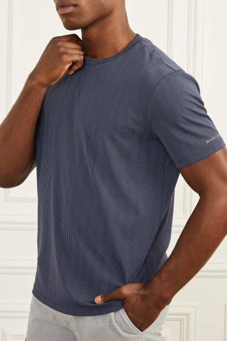 MARCIANO BY GUESS LOGO -SHIRT BLUE NAVY STICK BASIC PRINT 4