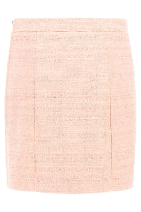 TOSCA TWEED SKIRT PINK BOUCLE COMBO 5