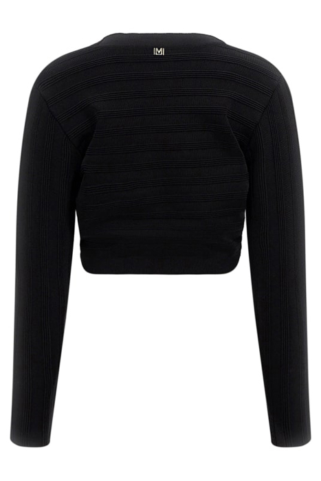 FLORIAN BOLERO SWEAT JET BLACK CARDIGAN 2