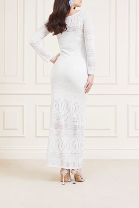 HYDRA LONG DRESS SWT PALE PEARL 2