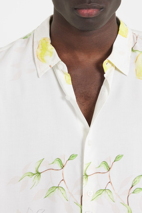 SS ECO RAYON LEMON VINES SHIRT LEMON VINES 6