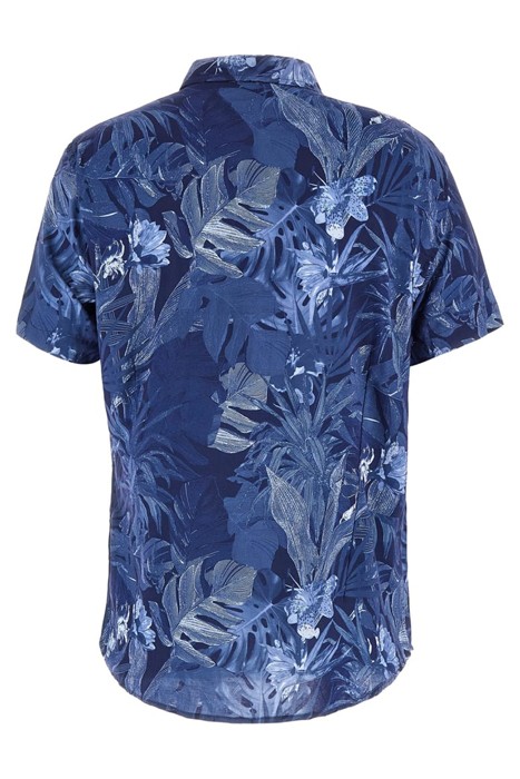SS ECO RAYON TROPICAL SHIRT ETCHED TROPICAL PRIN 5