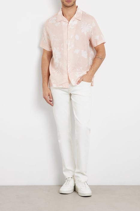 SS ISLAND LINEN CUTOUT SHIRT WATERCOLOR CUTOUT TA 3