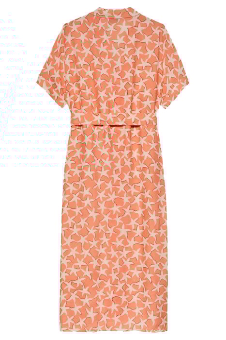RESORT COLLAR BLOUSE DRESS PAPAYA 2