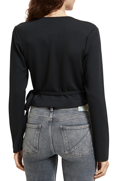 WRAP CARDIGAN BLACK 2