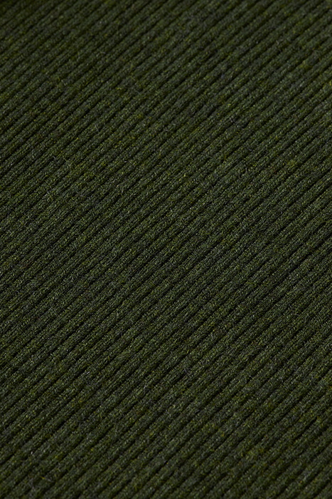 BUTTON DETAIL SKINNY RIB PULLOVER FIELD GREEN MELANGE 7