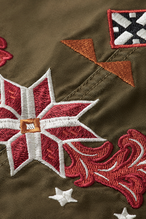 EMBROIDERED FESTIVAL JACKET MILITARY 9