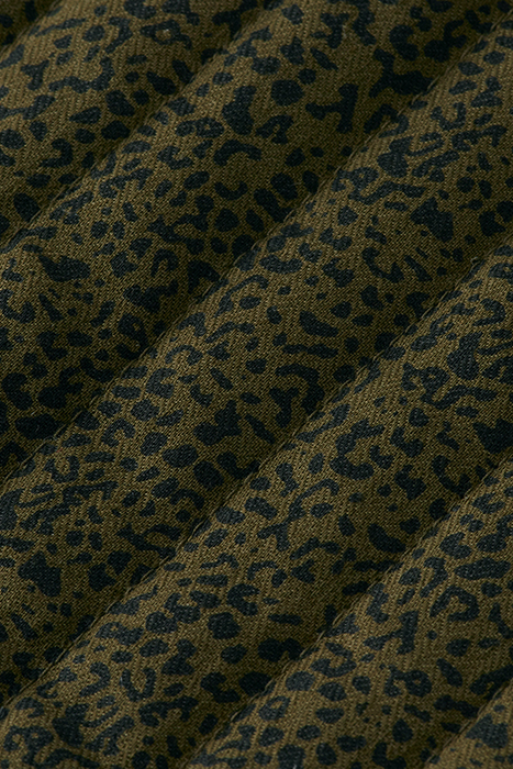 QUILTED REVERSIBLE JACKET LEOPARD SPOT GREEN 9