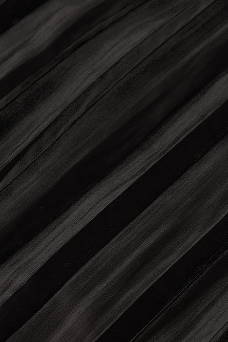 PLEATED HIGH RISE MAXI SKIRT EVENING BLACK 9